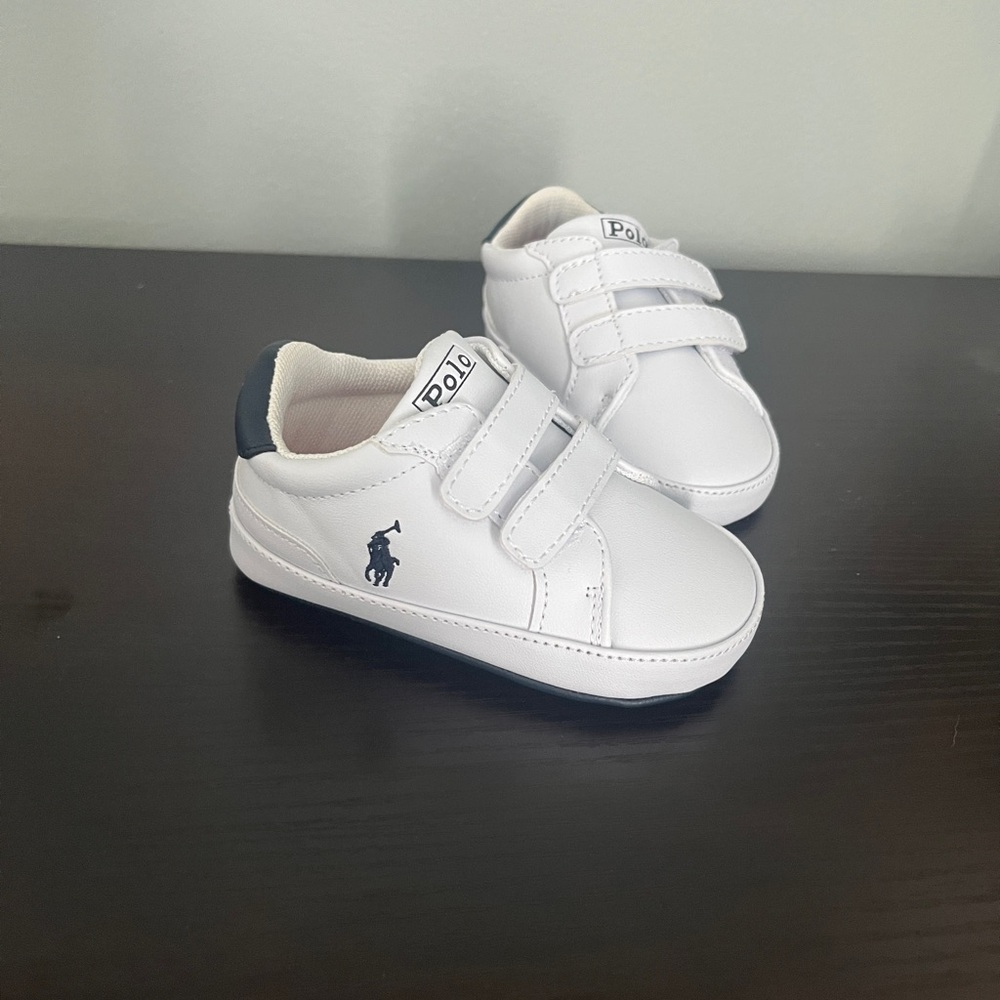 NWOT Ralph Lauren Polo baby shoes.